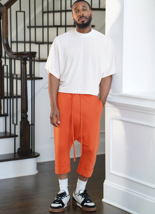 Know Me sewing pattern 2048 Men's Knit Top and Joggers from Jaycotts Sewing Supplies
