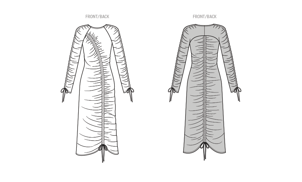 Know Me sewing pattern 2049 Reversible Knit Dress by Lydia Naomi from Jaycotts Sewing Supplies