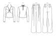 Know Me sewing pattern 2053  Pants and Knit Top by The Stitch Fitz from Jaycotts Sewing Supplies