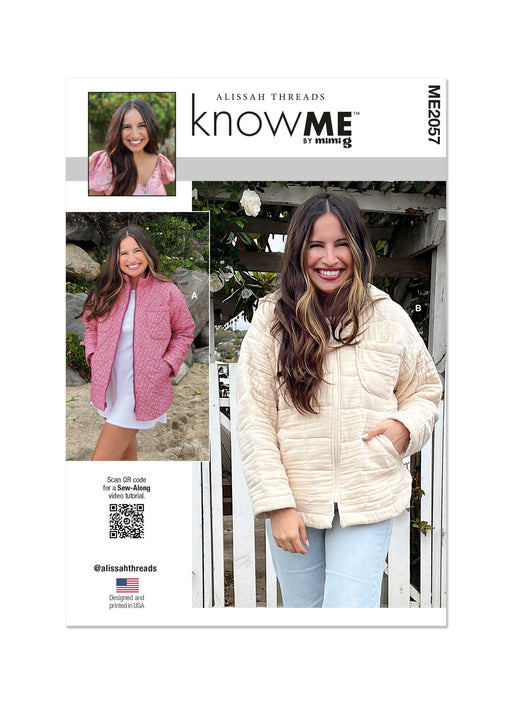 Know Me sewing pattern 2057  Jacket with Optional Hood by Alissah Threads from Jaycotts Sewing Supplies