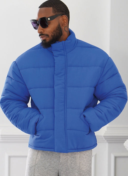 Know Me sewing pattern 2061 Men's Puffer Coat by Norris Dánta Ford from Jaycotts Sewing Supplies