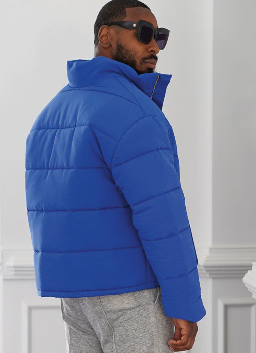 Know Me sewing pattern 2061 Men's Puffer Coat by Norris Dánta Ford from Jaycotts Sewing Supplies