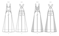 Know Me sewing pattern 2062 Misses' Overalls by Alisha Grace from Jaycotts Sewing Supplies