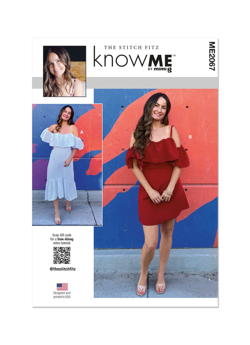 Know Me sewing pattern 2067 Misses' Dresses by The Stitch Fitz from Jaycotts Sewing Supplies