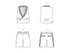 Know Me sewing pattern 2071 Men's Vest and Shorts by Sins of Many from Jaycotts Sewing Supplies