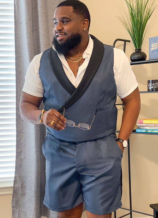 Know Me sewing pattern 2071 Men's Vest and Shorts by Sins of Many from Jaycotts Sewing Supplies