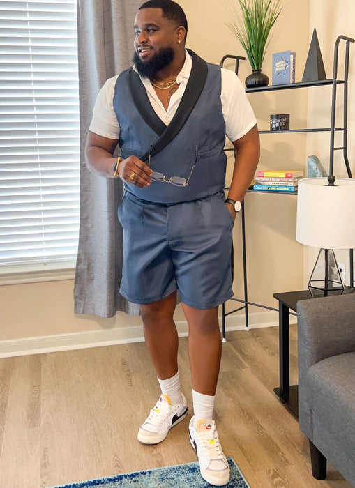 Know Me sewing pattern 2071 Men's Vest and Shorts by Sins of Many from Jaycotts Sewing Supplies