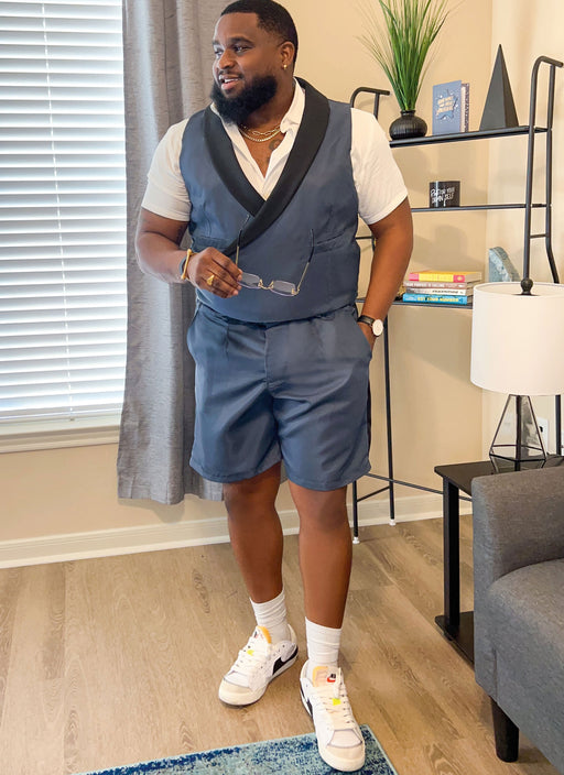 Know Me sewing pattern 2071 Men's Vest and Shorts by Sins of Many from Jaycotts Sewing Supplies