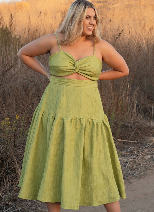 Know Me sewing pattern KM2073 Crop Top and Skirt by Alisha Grace from Jaycotts Sewing Supplies