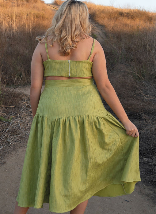 Know Me sewing pattern KM2073 Crop Top and Skirt by Alisha Grace from Jaycotts Sewing Supplies