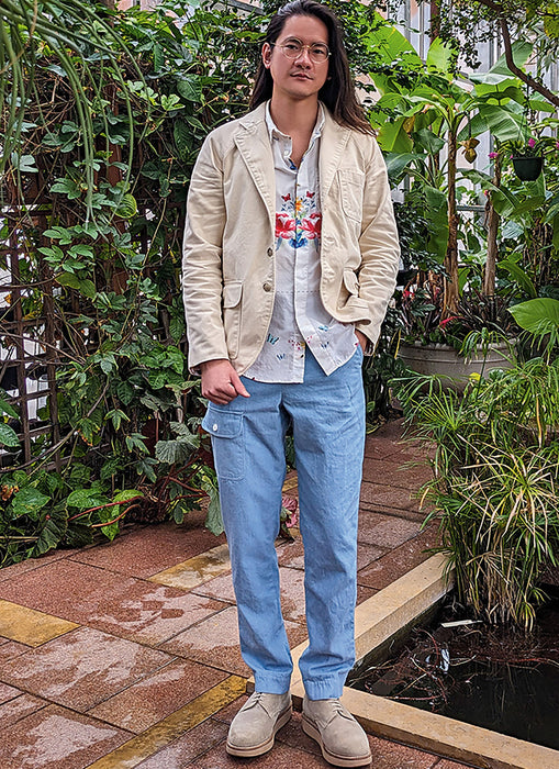 Know Me sewing pattern KM2075 Men's Jacket and Pants by Donny Q from Jaycotts Sewing Supplies