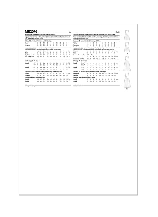 Know Me sewing pattern KM2076 Reversible Dress by Handmade Millennial from Jaycotts Sewing Supplies
