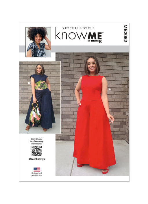 Know Me sewing pattern KM2082 Jumpsuits by Keechii B Style from Jaycotts Sewing Supplies