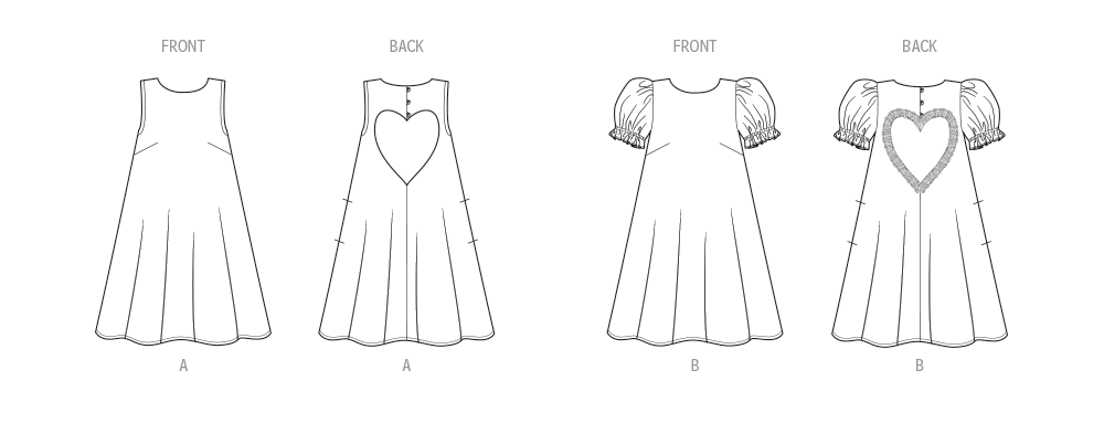 Know Me Sewing Pattern 2108 Dress with Sleeve Variations by Alissah Threads from Jaycotts Sewing Supplies