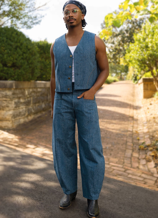 Know Me Sewing Pattern 2109 Men's Waistcoat and Trousers by Happily Dressed from Jaycotts Sewing Supplies