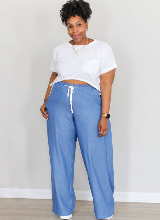 Know Me Sewing Pattern 2110 Knit Top and Woven Pants by Brittany J. Jones from Jaycotts Sewing Supplies