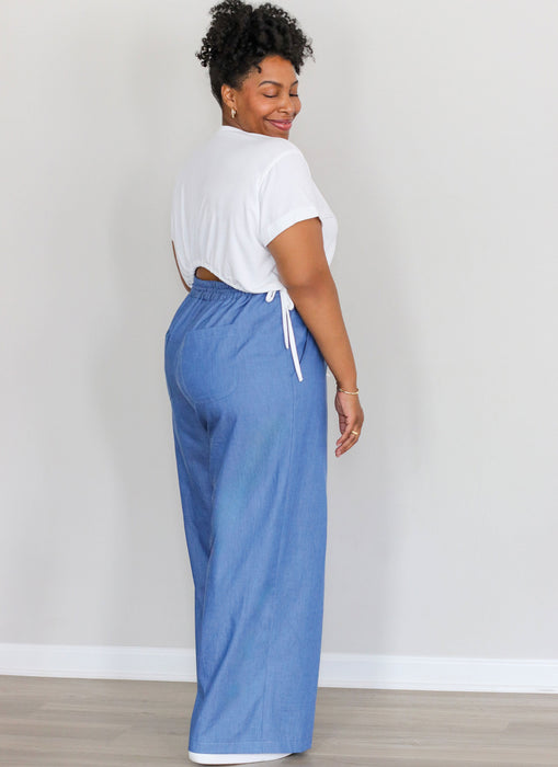 Know Me Sewing Pattern 2110 Knit Top and Woven Pants by Brittany J. Jones from Jaycotts Sewing Supplies