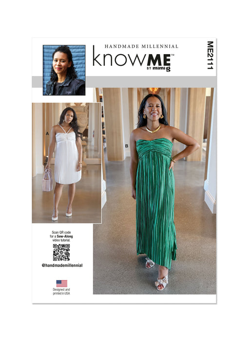 Know Me Sewing Pattern 2111 Misses' Dress by Handmade Millennial from Jaycotts Sewing Supplies