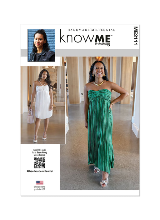 Know Me Sewing Pattern 2111 Misses' Dress by Handmade Millennial from Jaycotts Sewing Supplies