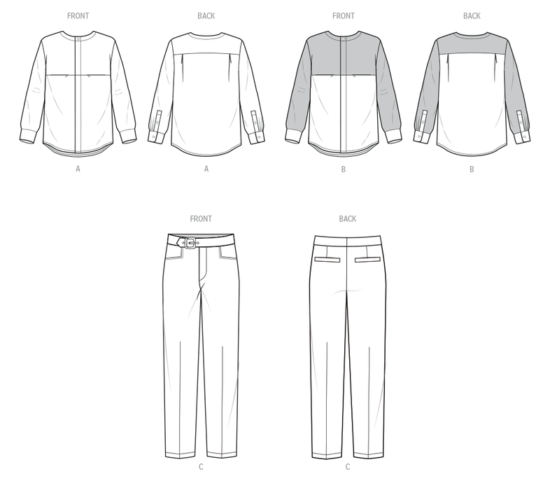 Know Me Sewing Pattern 2113 Men's Shirts and Trousers by Julian Creates from Jaycotts Sewing Supplies