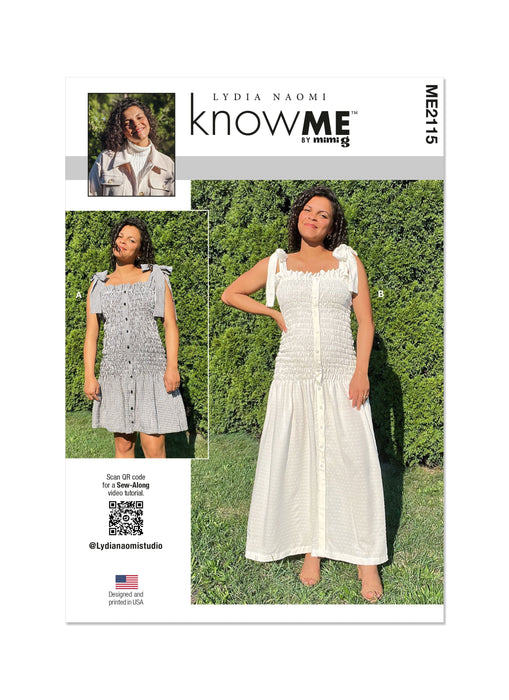Know Me Sewing Pattern 2115 Misses' Dress by Lydia Naomi from Jaycotts Sewing Supplies