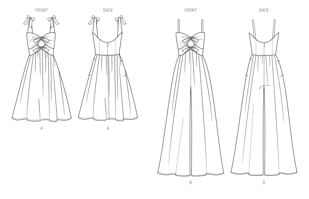 Know Me Sewing Pattern 2116 Misses' Dress and Jumpsuit by Keechii B Style from Jaycotts Sewing Supplies