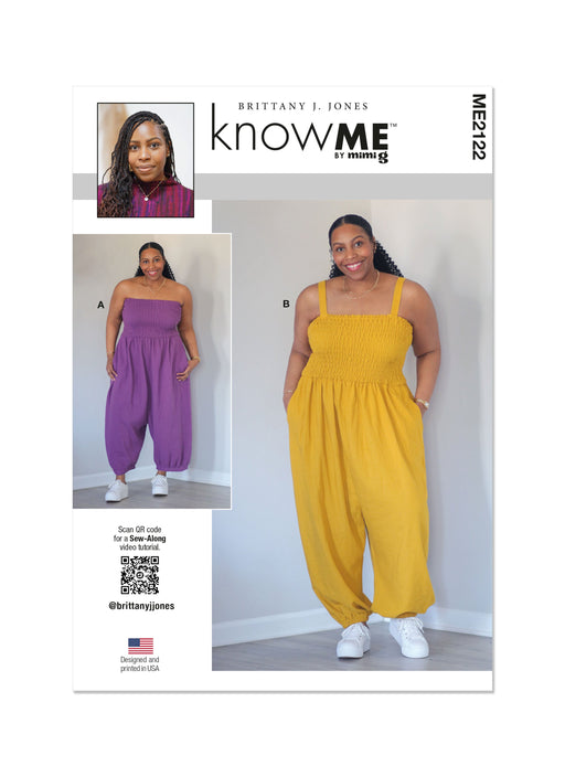 Know Me sewing pattern 2122 Misses' Jumpsuit by Brittany J. Jones from Jaycotts Sewing Supplies