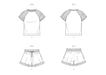 Know Me sewing pattern 2123 Girls' and Misses' T-Shirt and Shorts by Holly Darling from Jaycotts Sewing Supplies