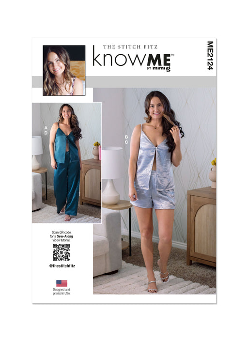 Know Me sewing pattern 2124 Misses' Top, Shorts and Pants by the Stitch Fitz from Jaycotts Sewing Supplies