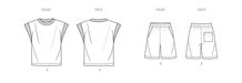Know Me sewing pattern 2130 Men's Knit Top and Shorts by Norris Dánta Ford from Jaycotts Sewing Supplies