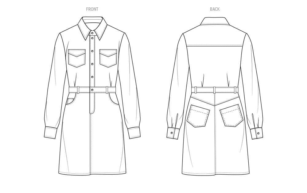 Know Me sewing pattern 2133 Denim Dress by Brittany J. Jones from Jaycotts Sewing Supplies