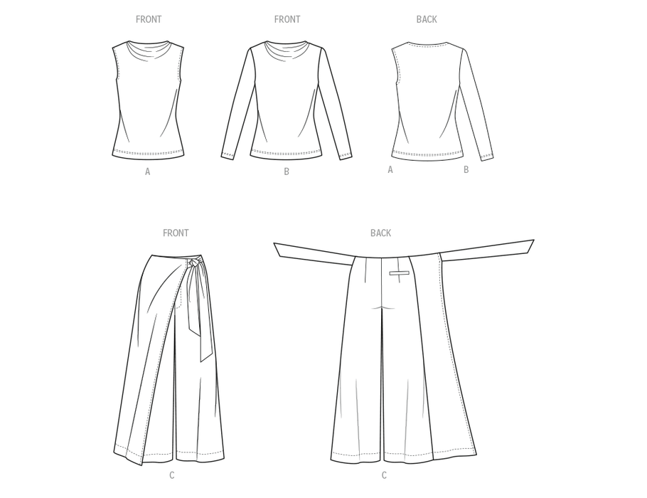 Know Me sewing pattern 2134 Trouser and Knit Top by Sew Bake Make from Jaycotts Sewing Supplies