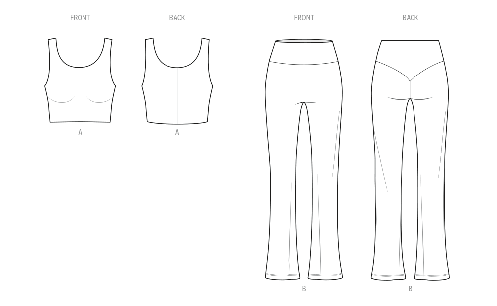 Know Me sewing pattern 2135 Sports Top and Leggings by Classyfied Life from Jaycotts Sewing Supplies