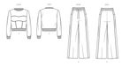 Know Me sewing pattern 2138 Sweatsuit Top and Pants by Holly Darling from Jaycotts Sewing Supplies