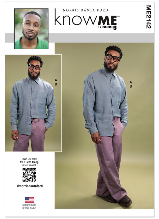 Know Me sewing pattern 2142 Shirt and Jeans with Belt by Norris Dánta Ford from Jaycotts Sewing Supplies
