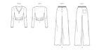 Know Me sewing pattern 2148 Misses' Knit Henley Top and Lounge Pants by the Stitch Fitz from Jaycotts Sewing Supplies