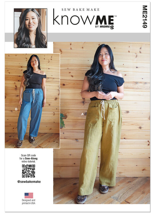 Know Me sewing pattern 2149 Misses' Tousers by Sew Bake Make from Jaycotts Sewing Supplies