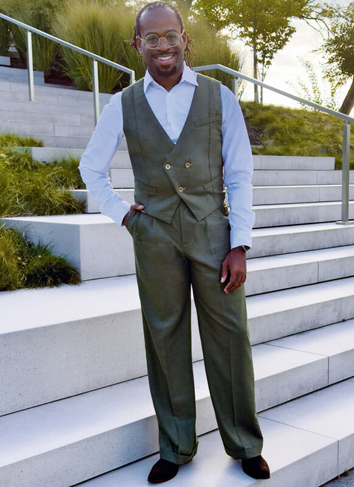 Know Me sewing pattern 2153 Men's Vest and Pants by Julian Creates from Jaycotts Sewing Supplies