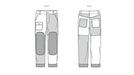 Know Me sewing pattern 2154 Men's Colour blocked trousers by Donny Q from Jaycotts Sewing Supplies