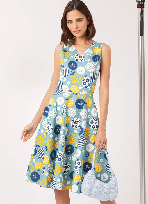 New Look sewing pattern 6748 V Neck Dress from Jaycotts Sewing Supplies