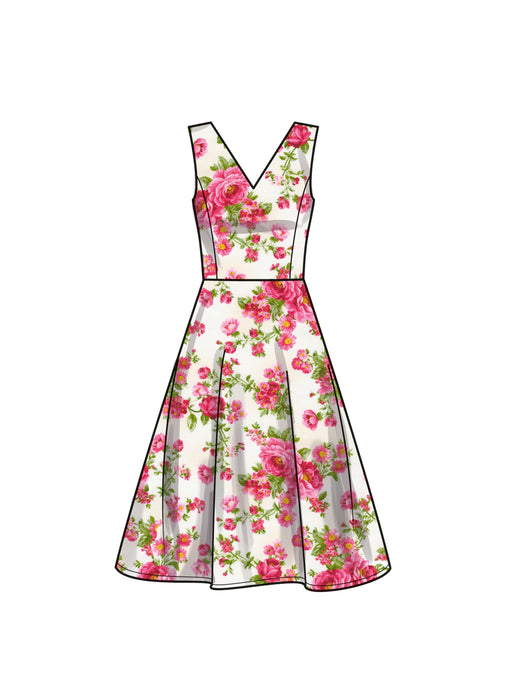 New Look sewing pattern 6748 V Neck Dress from Jaycotts Sewing Supplies