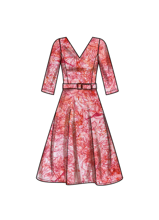 New Look sewing pattern 6748 V Neck Dress from Jaycotts Sewing Supplies