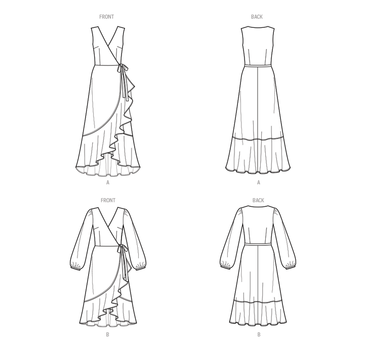 New Look sewing pattern 6750 Wrap Dress from Jaycotts Sewing Supplies