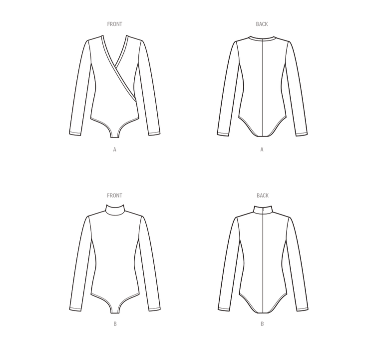 New Look sewing pattern 6752 Knit Bodysuits from Jaycotts Sewing Supplies