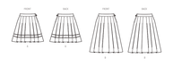 New Look sewing pattern 6755 Easy Sew Skirts from Jaycotts Sewing Supplies