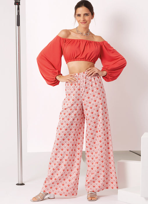 New Look sewing pattern 6758 Top and Trousers from Jaycotts Sewing Supplies
