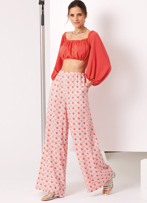 New Look sewing pattern 6758 Top and Trousers from Jaycotts Sewing Supplies