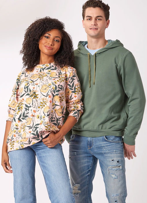 New Look sewing pattern 6759 and Men's Sweatshirts from Jaycotts Sewing Supplies