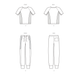 New Look sewing pattern 6760 Men's Knit Top and Pants from Jaycotts Sewing Supplies