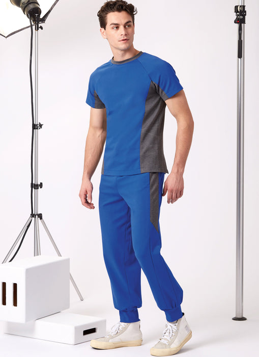 New Look sewing pattern 6760 Men's Knit Top and Pants from Jaycotts Sewing Supplies